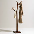Porte-manteaux en bois, coloris blanc