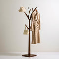 Porte-manteaux en bois, coloris blanc