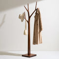 Porte-manteaux en bois, coloris blanc