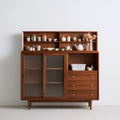 Buffet de rangement en bois, coloris brun moyen
