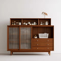 Buffet de rangement en bois, coloris brun moyen