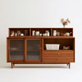 Buffet de rangement en bois, coloris brun moyen