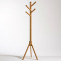 Porte-manteaux en bois, coloris brun naturel
