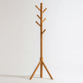 Porte-manteaux en bois, coloris brun naturel